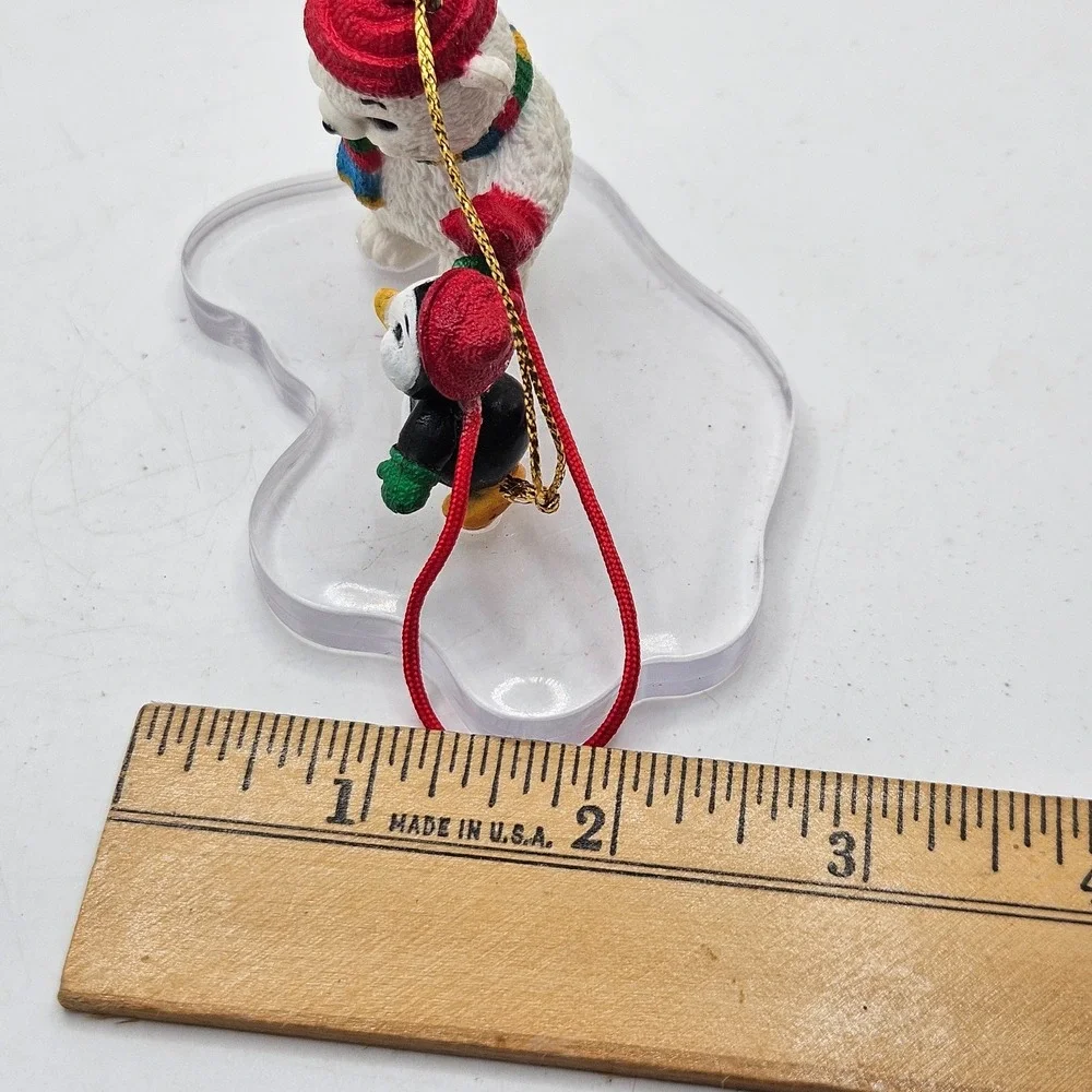 Vintage Current Inc Polar Bear Penguin Christmas Ornament Winter